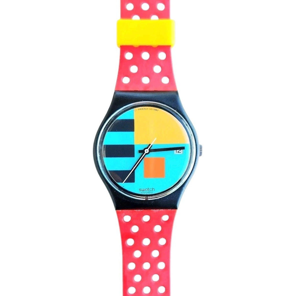 Vintage Swatch Watch NEEDLES GB408 1988 Standard Gents Rare Swiss Made Quartz