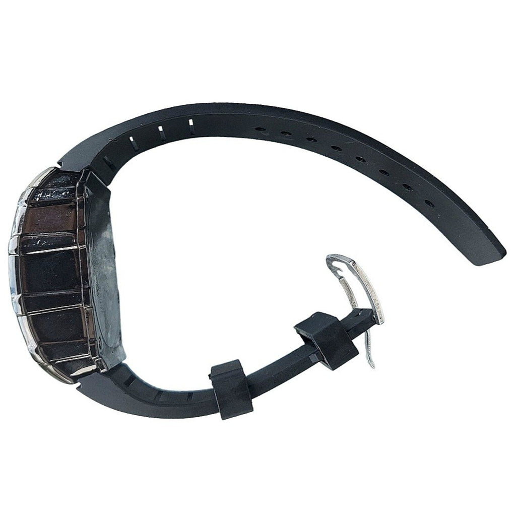 New 44mm Men's Barrel Case Automatic Watch Black 9179G