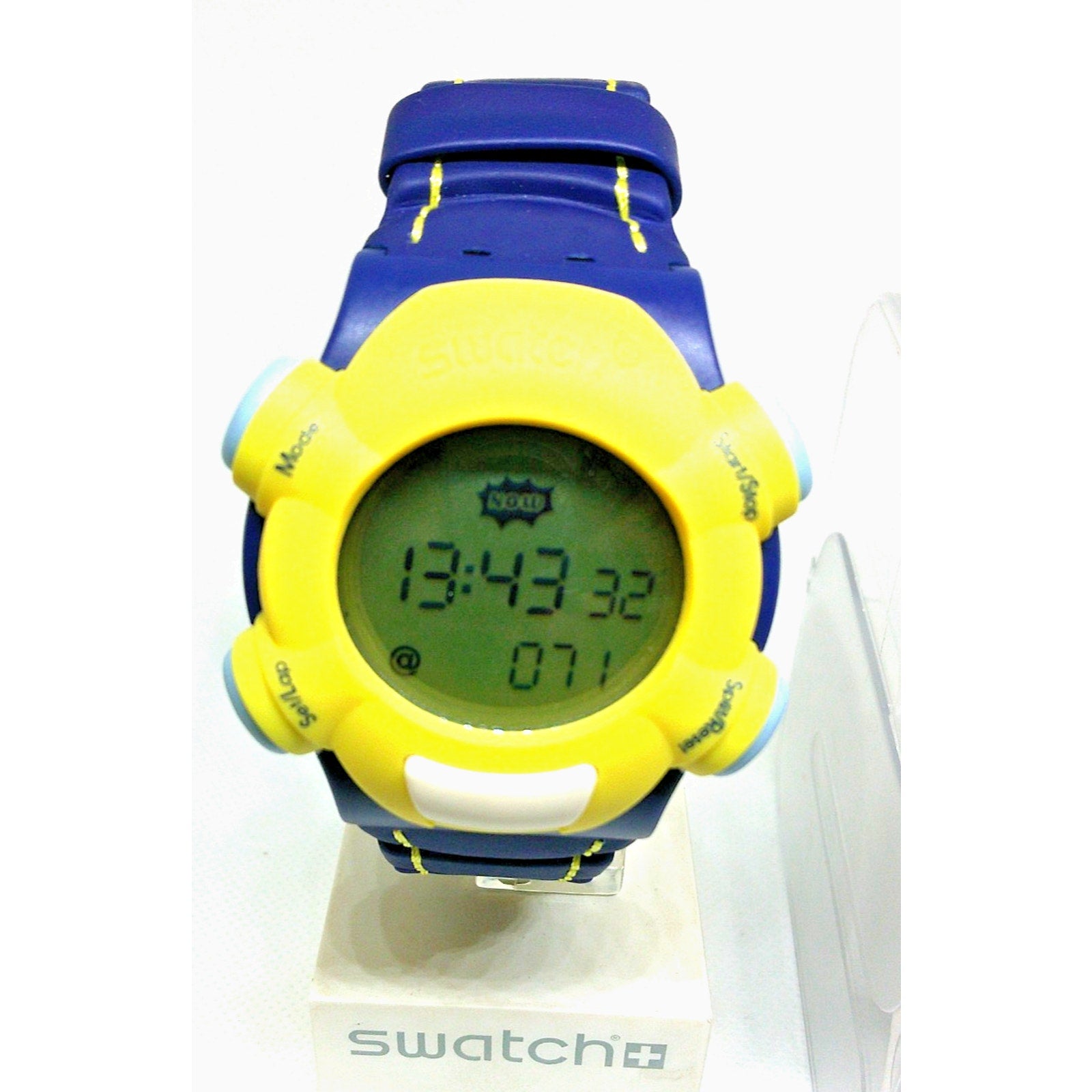 Vintage Swatch Watch NET-TIME STATIC SQN101 1999 BEAT Rare digital display NIB