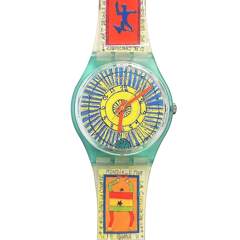 Vintage Swatch Artist Watch CHEIK NADRO GG140 1996 Rare Swiss Made Quartz NEW
