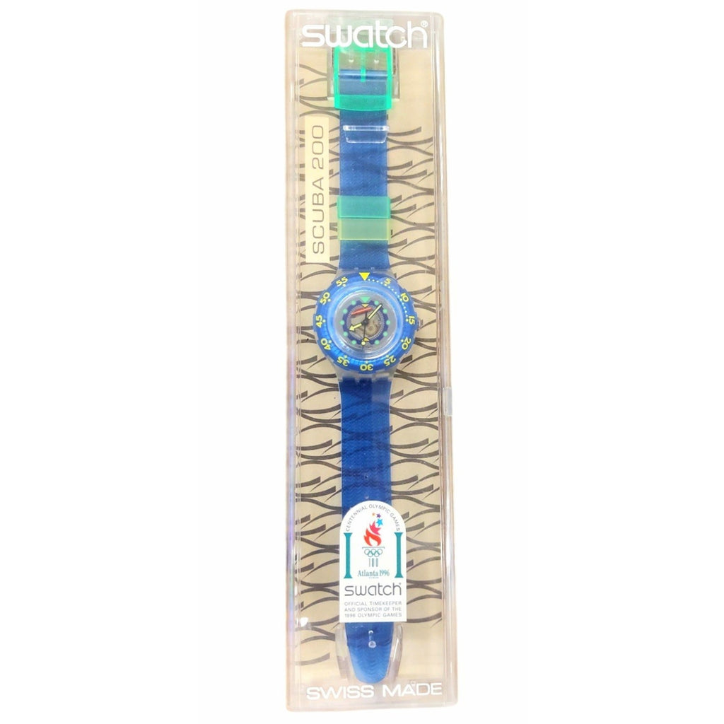 Vintage Swatch watch ANGUILLA SDK120 Rare 95 Scuba 200 Divers Swiss Made Quartz
