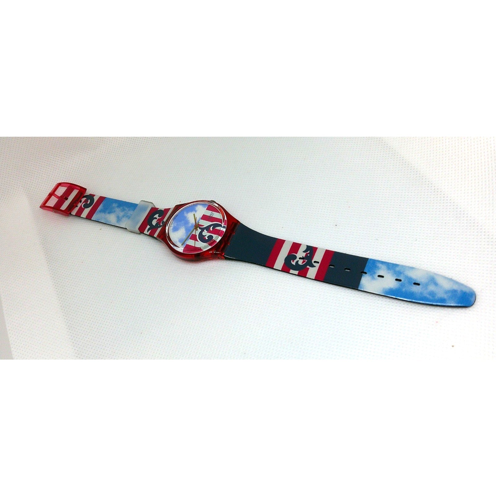 Vintage Swatch watch THE BOSS GR109 1991 Swiss made quartz with case and battery