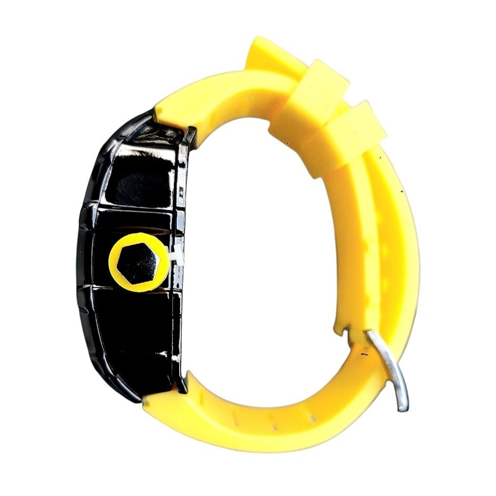 New 44mm Men's Barrel Case Watch with Smiley Face Dial & Luminous Hands